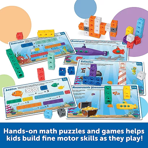 Набор для занятий математикой MathLink Cubes (115 элементов) от Learning Resources Набор для занятий математикой MathLink Cubes (115 элементов) от Learning Resources