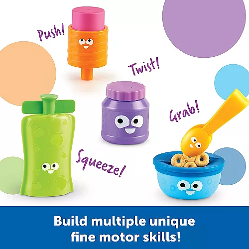 Игровой набор для развития мелкой моторики Друзья-снеки (7 элементов) от Learning Resources Игровой набор для развития мелкой моторики Друзья-снеки (7 элементов) от Learning Resources