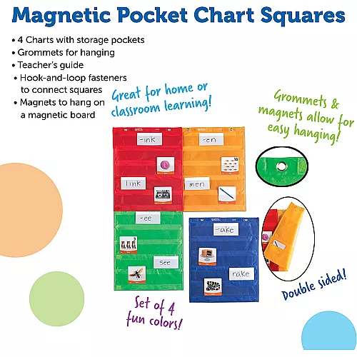Набор карманных органайзеров на магнитах (4 шт) от Learning Resources