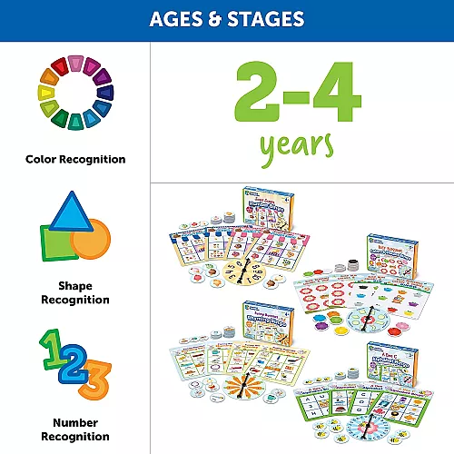 Набор образовательных настольных игр Bingo (4 игры) от Learning Resources Набор образовательных настольных игр Bingo (4 игры) от Learning Resources