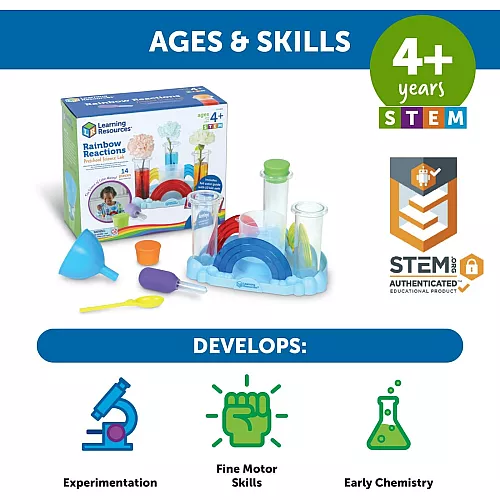 Науковий STEM-набір Райдужні реакції (14 предметів) від Learning Resources
