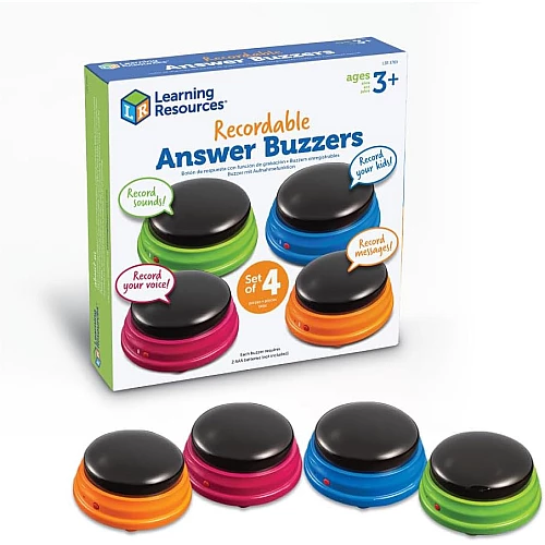 Кнопки с функцией записи (4 шт) от Learning Resources