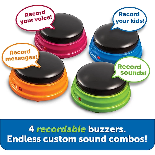 Кнопки с функцией записи (4 шт) от Learning Resources