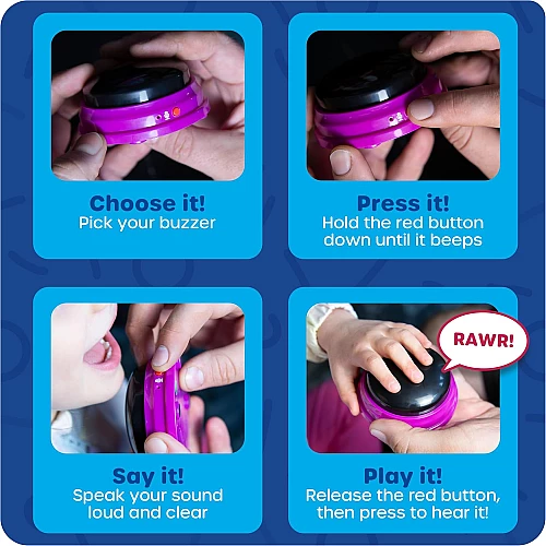 Кнопки с функцией записи (4 шт) от Learning Resources