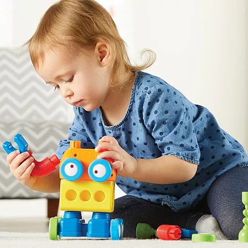 Строительный STEM набор конструктор Фабрика роботов (18 деталей) от Learning Resources Строительный STEM набор конструктор Фабрика роботов (18 деталей) от Learning Resources