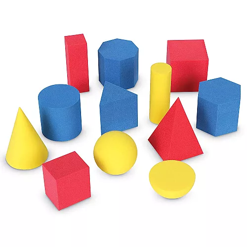 Набор 3D геометрические фигуры (12 фигур) от Learning Resources Набор 3D геометрические фигуры (12 фигур) от Learning Resources