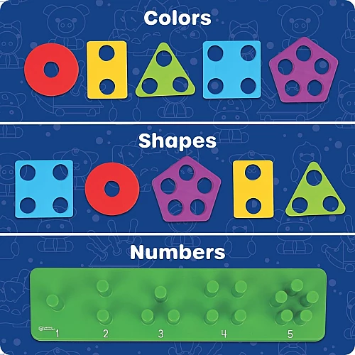 Іграшка сортер Різнокольорові фігури від Learning Resources