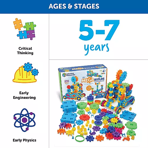 Будівельний STEM-набір Шестерні (235 деталей) від Learning Resources