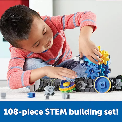 Развивающий STEM конструктор Шестеренки (108 деталей) от Learning Resources Развивающий STEM конструктор Шестеренки (108 деталей) от Learning Resources