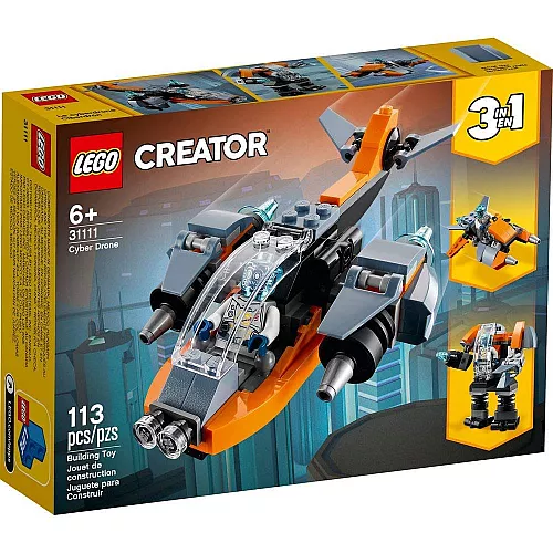 Развивающий конструктор 3 в 1 Кибердрон (113 деталей) от Lego Развивающий конструктор 3 в 1 Кибердрон (113 деталей) от Lego