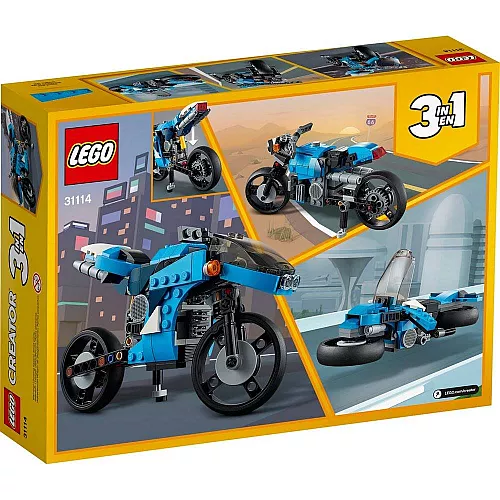 Блоковий конструктор 3 в 1 Супермотоцикл (236 деталей) від Lego Блоковий конструктор 3 в 1 Супермотоцикл (236 деталей) від Lego