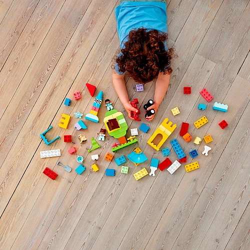 Конструктор Duplo Велика коробка з кубиками (85 деталей) від LEGO Конструктор Duplo Велика коробка з кубиками (85 деталей) від LEGO