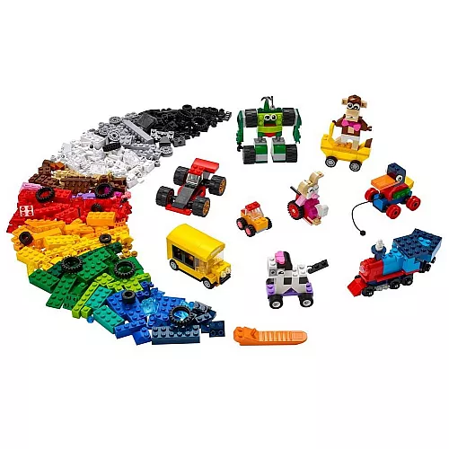 Логический строительный конструктор Лего кубики и колеса (653 шт) от LEGO Логический строительный конструктор Лего кубики и колеса (653 шт) от LEGO
