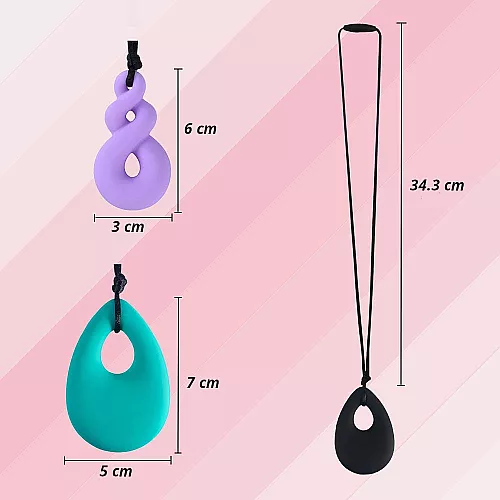 Силіконові жувальні іграшки для дітей Teardrop Twist Pendants (4 шт) від MaberryTech Силіконові жувальні іграшки для дітей Teardrop Twist Pendants (4 шт) від MaberryTech