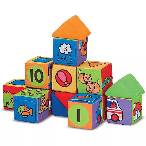Розвиваючий набір М'які кубики (14 шт) від Melissa & Doug Розвиваючий набір М'які кубики (14 шт) від Melissa & Doug