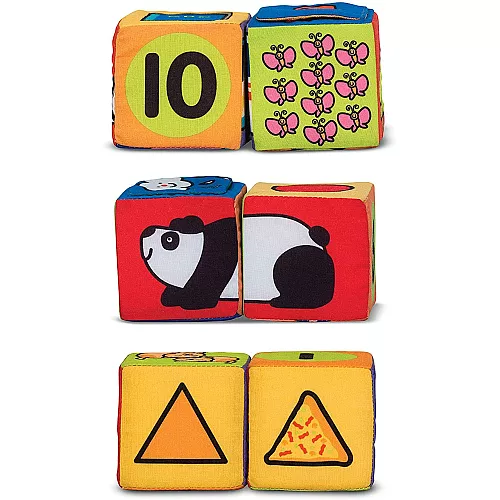 Розвиваючий набір М'які кубики (14 шт) від Melissa & Doug Розвиваючий набір М'які кубики (14 шт) від Melissa & Doug