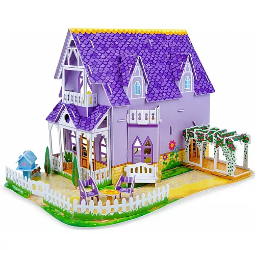 Розвиваючий 3D пазл Фіолетовий будиночок від Melissa & Doug