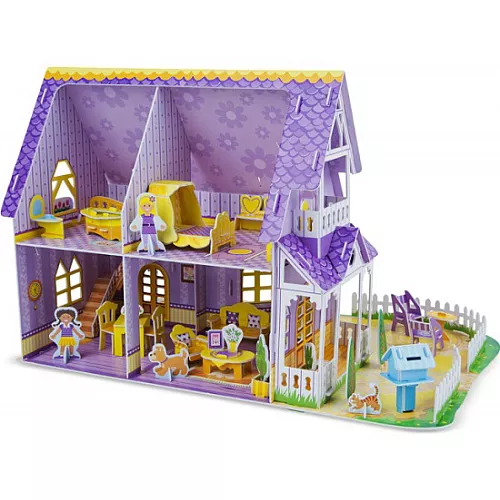 Розвиваючий 3D пазл Фіолетовий будиночок від Melissa & Doug
