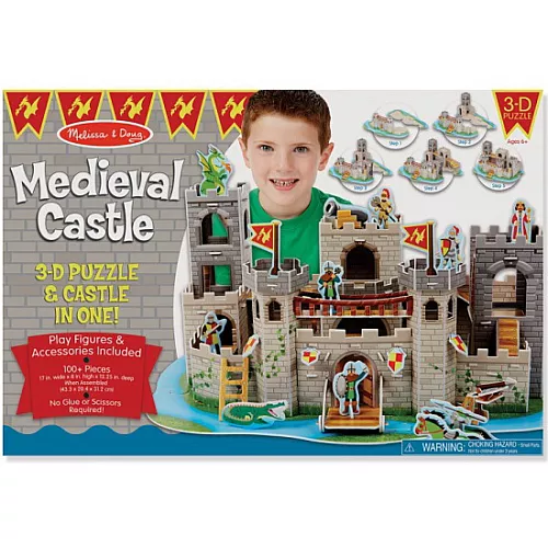 Розвиваючий 3D пазл Середньовічний замок від Melissa & Doug Розвиваючий 3D пазл Середньовічний замок від Melissa & Doug