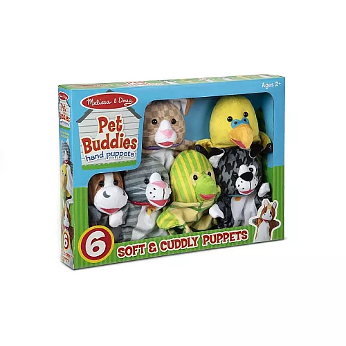 Сенсорний набір ляльок рукавичок Домашні тварини (6 шт) від Melissa & Doug