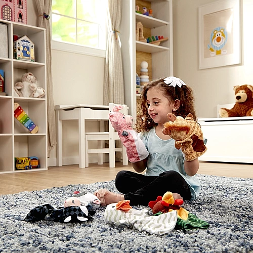 Сенсорный набор кукол перчаток Ферма (6 шт) от Melissa & Doug Сенсорный набор кукол перчаток Ферма (6 шт) от Melissa & Doug