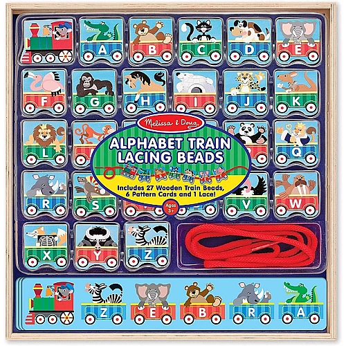 Игрушка-шнуровка Алфавитный поезд от Melissa & Doug