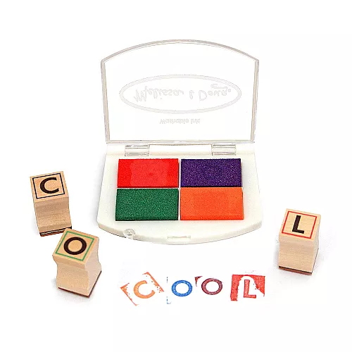 Набор деревянных штампов Алфавит (56 шт) от Melissa & Doug