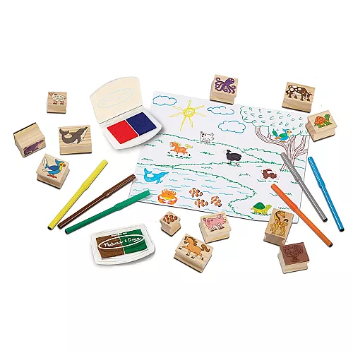 Набор для творчества со штампами Животные (38 шт) от Melissa & Doug Набор для творчества со штампами Животные (38 шт) от Melissa & Doug