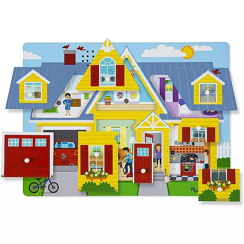 Развивающий звуковой пазл Дом от Melissa & Doug Развивающий звуковой пазл Дом от Melissa & Doug