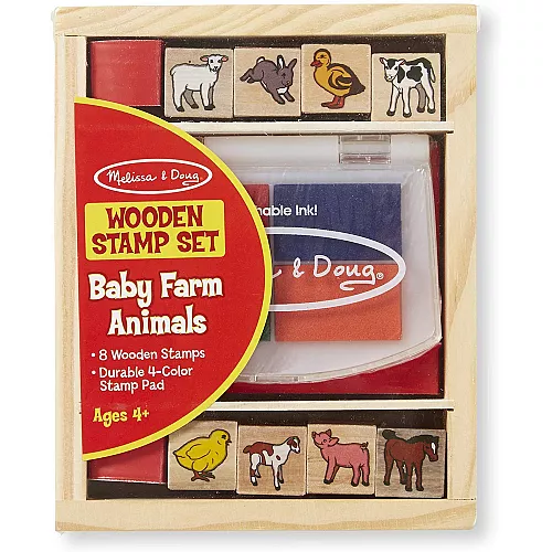 Набір штампів Дитинчата тварин ферми (8 шт) від Melissa & Doug Набір штампів Дитинчата тварин ферми (8 шт) від Melissa & Doug
