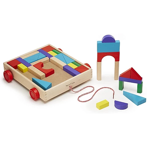 Будівельний набір Блоки на візку від Melissa & Doug