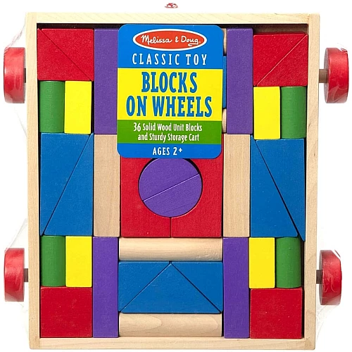 Будівельний набір Блоки на візку від Melissa & Doug