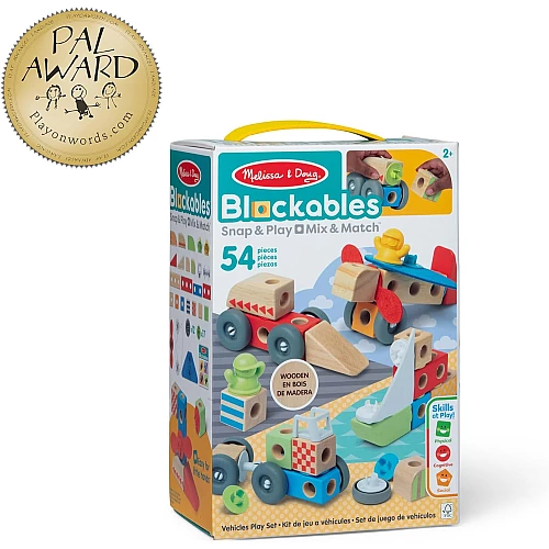 Будівельний набір Транспорт (54 елементи) від Melissa & Doug