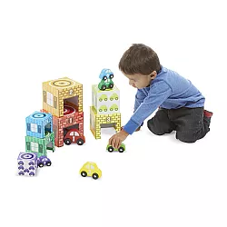 Набор для счета и сортировки Машинки в гаражах (12 шт) от Melissa & Doug