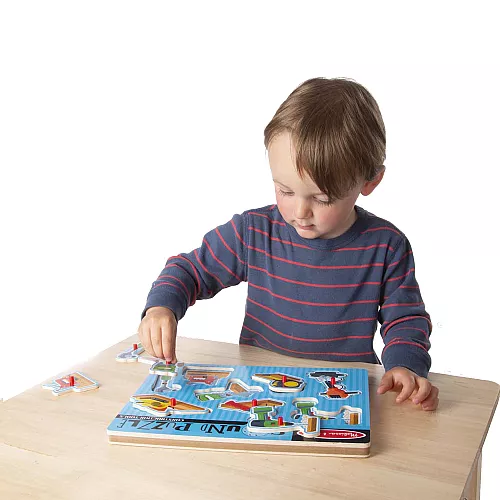 Развивающий звуковой пазл Строительные инструменты от Melissa & Doug