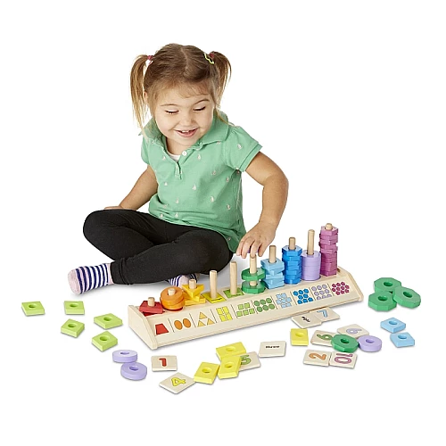 Развивающая игрушка сортер Цвет, форма, счет от Melissa & Doug Развивающая игрушка сортер Цвет, форма, счет от Melissa & Doug