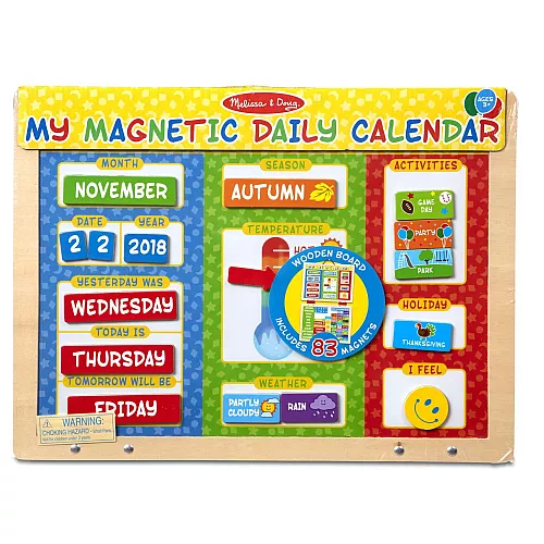 Обучающий магнитный дневной календарь от Melissa & Doug Обучающий магнитный дневной календарь от Melissa & Doug
