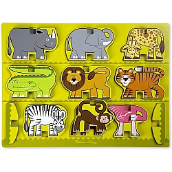 Деревянный пазл-вкладыш Сафари от Melissa & Doug