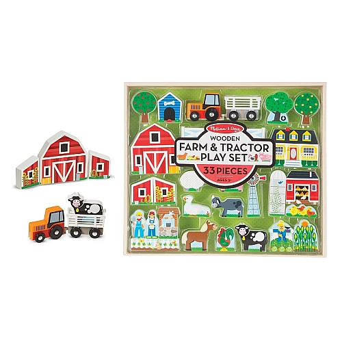 Игровой набор Ферма и трактор (33 шт) от Melissa & Doug Игровой набор Ферма и трактор (33 шт) от Melissa & Doug