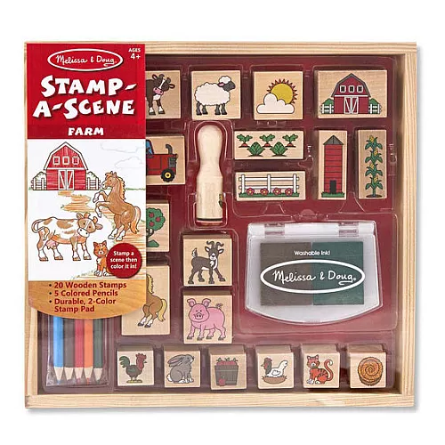 Набор штампов Ферма (20 шт) от Melissa & Doug Набор штампов Ферма (20 шт) от Melissa & Doug