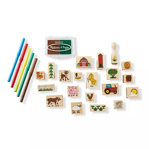 Набор штампов Ферма (20 шт) от Melissa & Doug Набор штампов Ферма (20 шт) от Melissa & Doug