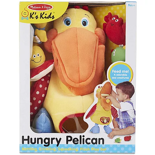 Розвиваюча м'яка іграшка Голодний пелікан від Melissa & Doug Розвиваюча м'яка іграшка Голодний пелікан від Melissa & Doug
