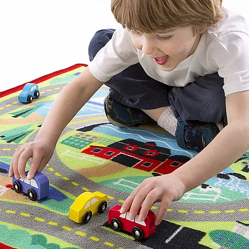 Развивающий игровой коврик Городская дорога от Melissa & Doug Развивающий игровой коврик Городская дорога от Melissa & Doug