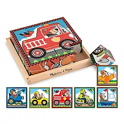 Развивающий набор кубики пазл Транспорт от Melissa & Doug