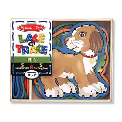Развивающий набор деревянная шнуровка Животные от Melissa & Doug