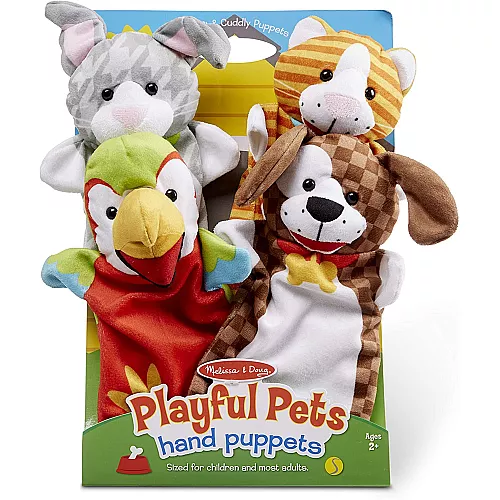 Сенсорный набор кукол перчаток Домашние животные (4 шт) от Melissa & Doug Сенсорный набор кукол перчаток Домашние животные (4 шт) от Melissa & Doug