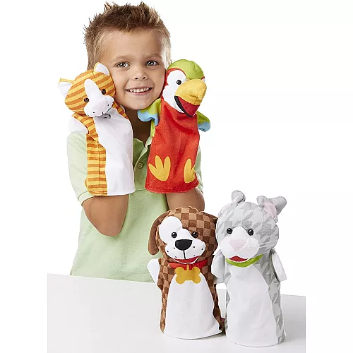 Сенсорный набор кукол перчаток Домашние животные (4 шт) от Melissa & Doug Сенсорный набор кукол перчаток Домашние животные (4 шт) от Melissa & Doug