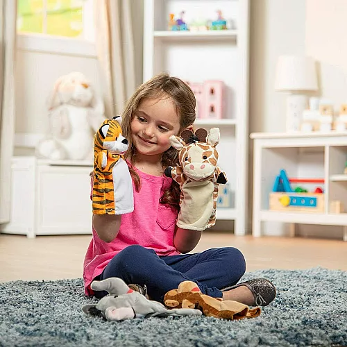 Сенсорный набор кукол перчаток Зоопарк (4 шт) от Melissa & Doug Сенсорный набор кукол перчаток Зоопарк (4 шт) от Melissa & Doug