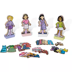 Развивающий магнитный набор Одень подружек (4 куклы) от Melissa & Doug