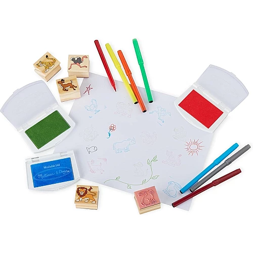 Большой набор деревянных штампов от Melissa & Doug Большой набор деревянных штампов от Melissa & Doug